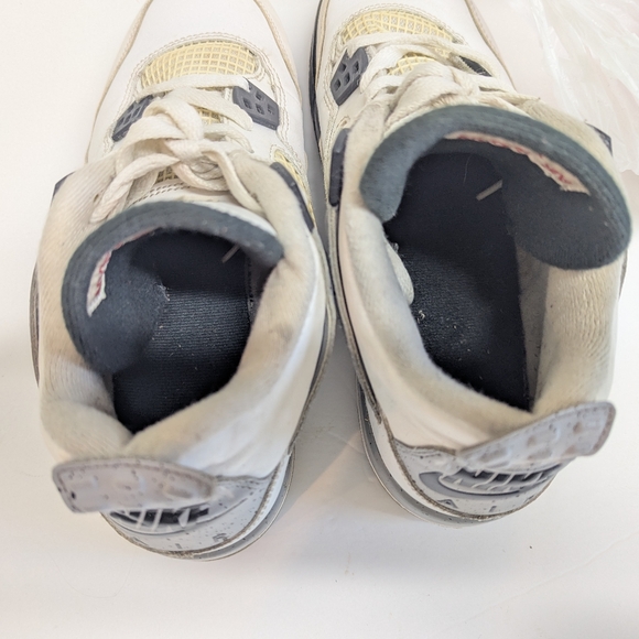 Nike Air Jordan 4 Retro OG IV White Cement Size 7Y Basketball Shoes - Picture 4 of 9